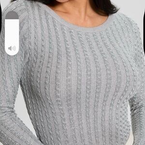 Guess Silver Women's Crew Neck Sweater